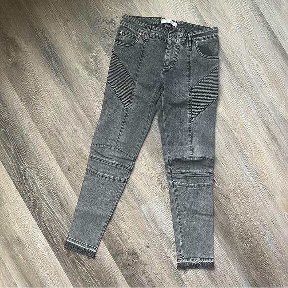 Pierre Balmain Denim Moto Jeans - Picture 2 of 10